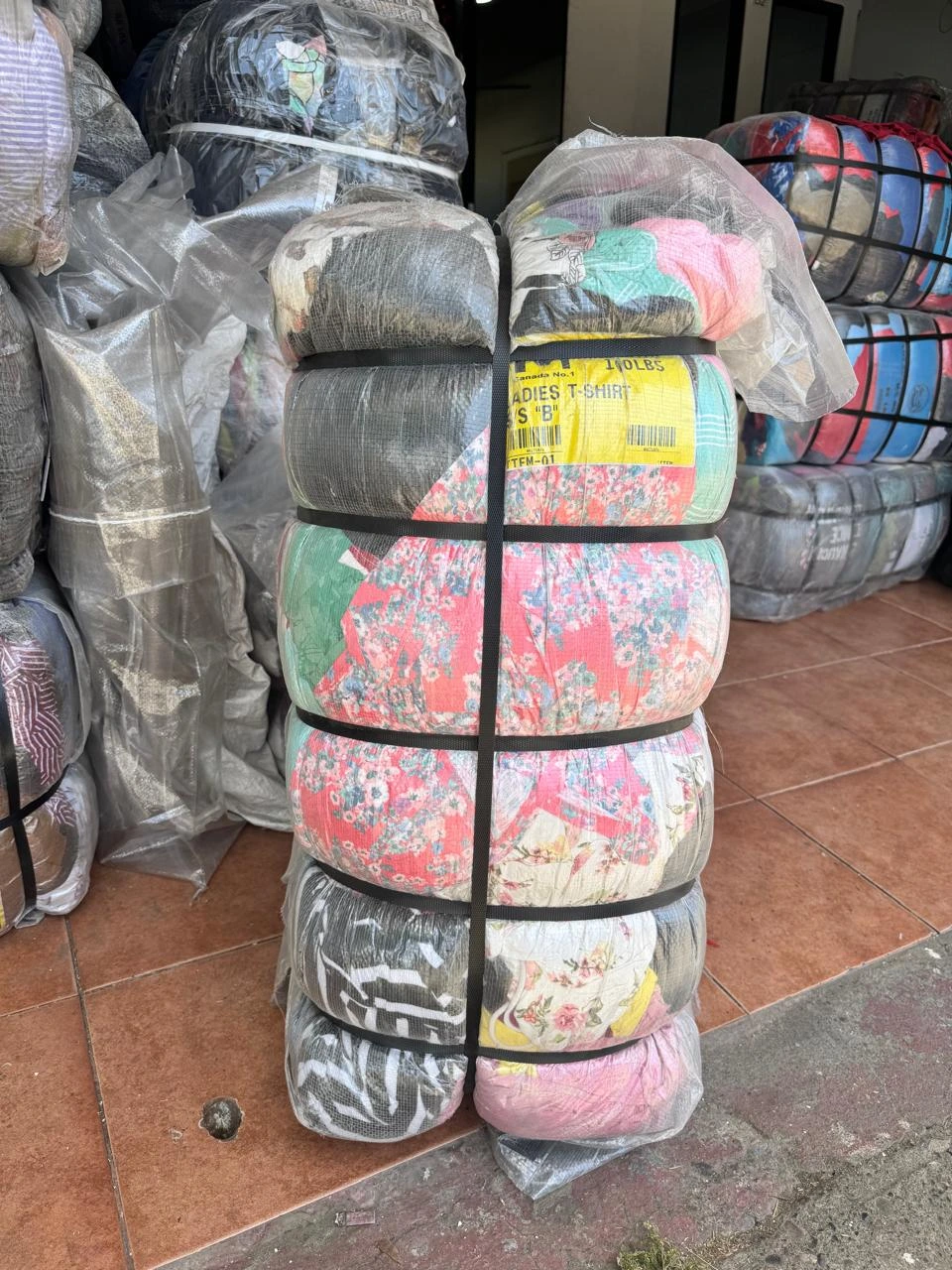 fardo de polera mujer manga corta 1era con 2da