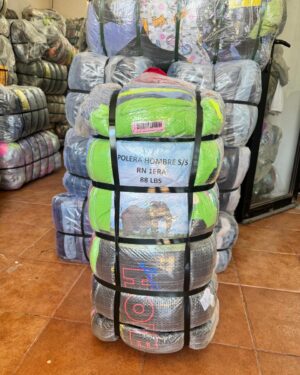 fardo polera hombre manga corta 1era 40kg