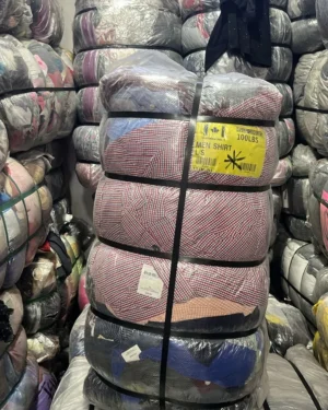 Fardo de camisa de hombre manga larga 1era de 45 kg de ropa americana - Importadora Kansas