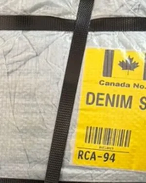 Detalle de la etiqueta - Fardo de camisas de jeans primera 45 kg - Importadora Kansas