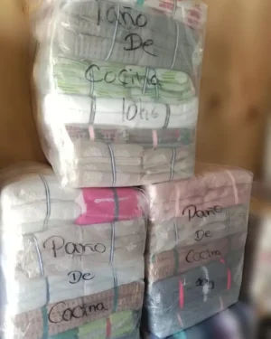 Fardo de paño de cocina nuevo de 10 kg de ropa americana - Importadora Kansas