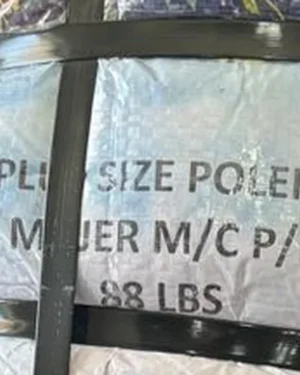 Detalle de la etiqueta - Fardo de poleras de mujer manga corta XL primera 40 kg - Importadora Kansas