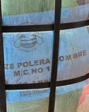 Etiqueta del fardo POLERA HOMBRE MANGA CORTA XL 1ERA 40KG